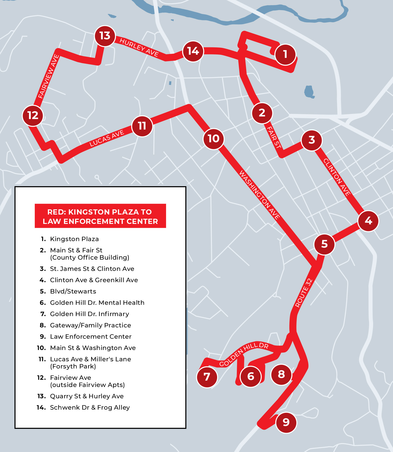 red route map